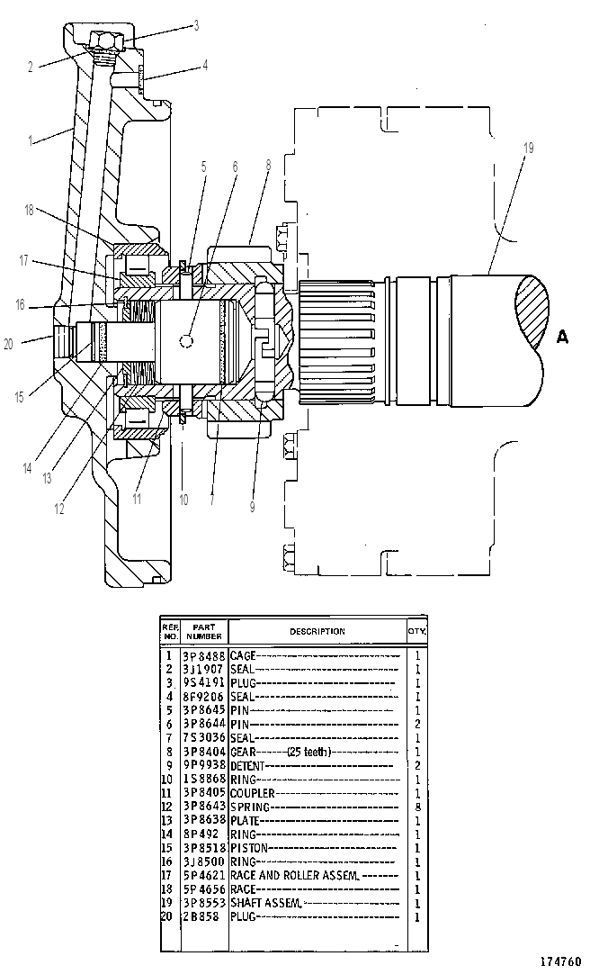 CONVERSION GP-WINCH 9G0567 CAT