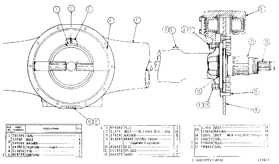 BRAKE & AXLE GP-REAR 4V7090 CAT