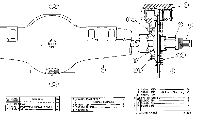 BRAKE & AXLE GP 4V7089 CAT