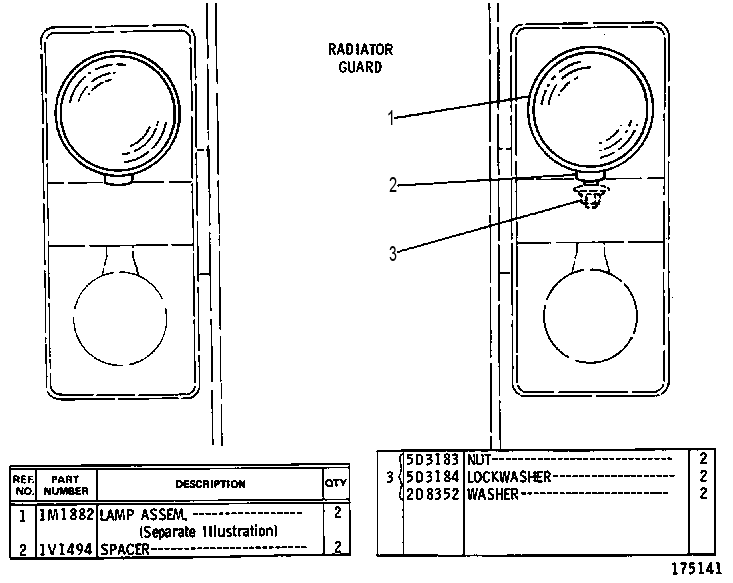 LIGHTING GP-REAR 7V5304 CAT