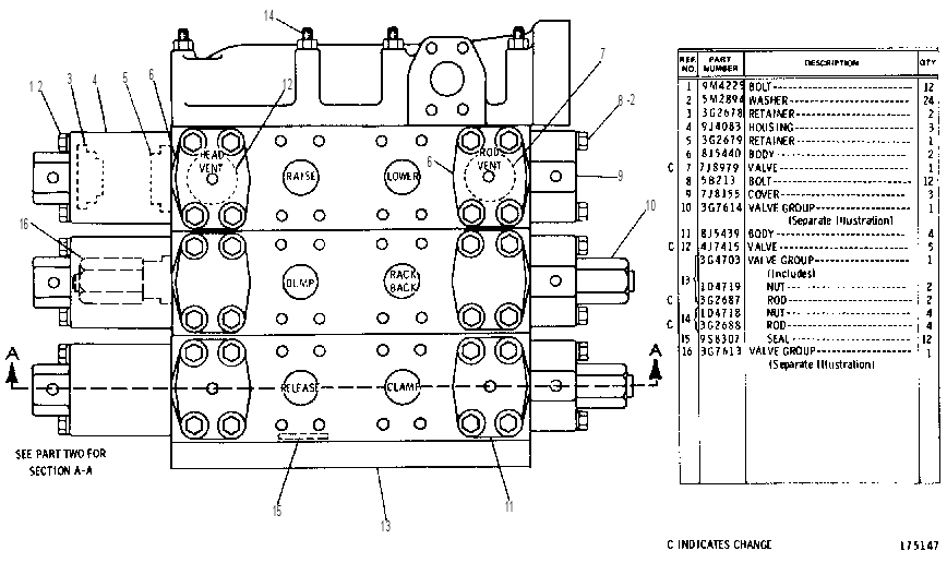 Распределительный клапан 3G2653 CAT