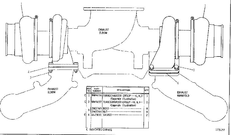 TURBOCHARGER GROUP 4N9751 CAT