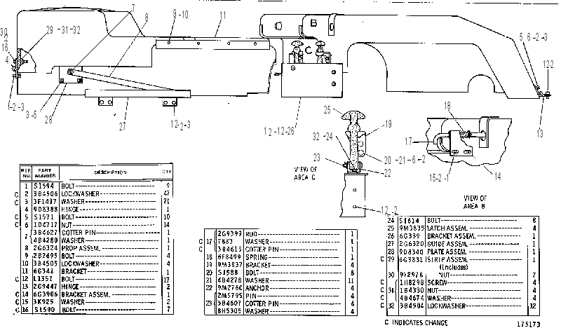 Капот 9D8945 CAT