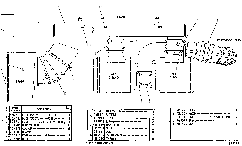Трубопроводы воздушные 9D4010 CAT