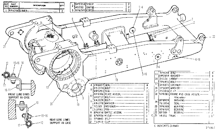 Корпус с рамой 7G0057 CAT