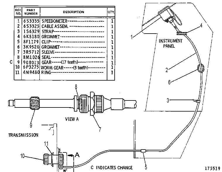 SPEEDOMETER GP 5G2359 CAT