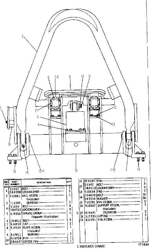 PUSH/PULL BLOCK GP 9J1405 CAT