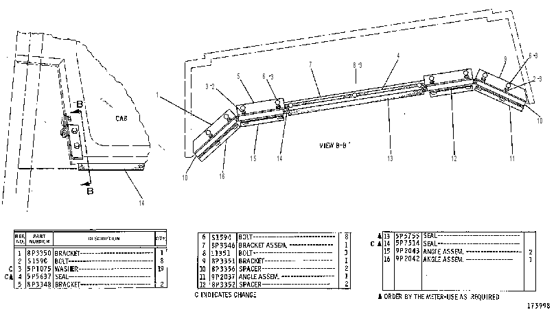 CAB MOUNTING GROUP 8P3884 CAT