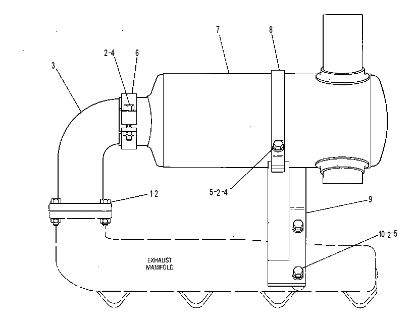Глушитель 7N4970 CAT