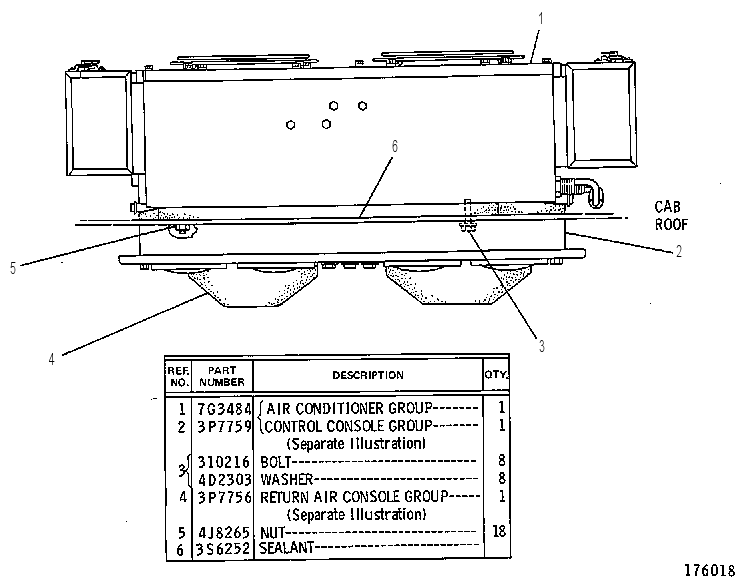 Кондиционер с креплением 6G5670 CAT
