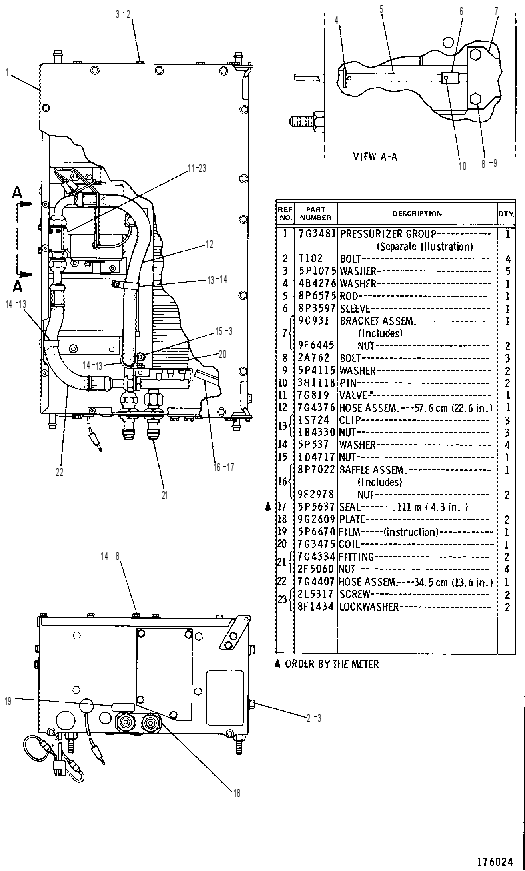 Отопитель 7G3482 CAT
