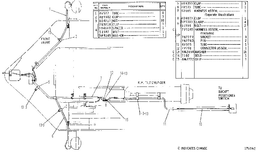 Проводка передняя 4V3134 CAT