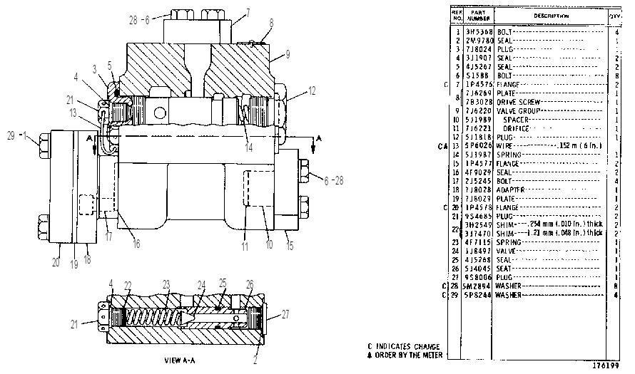 FLOW CONTROL VALVE GROUP 7J6219 CAT