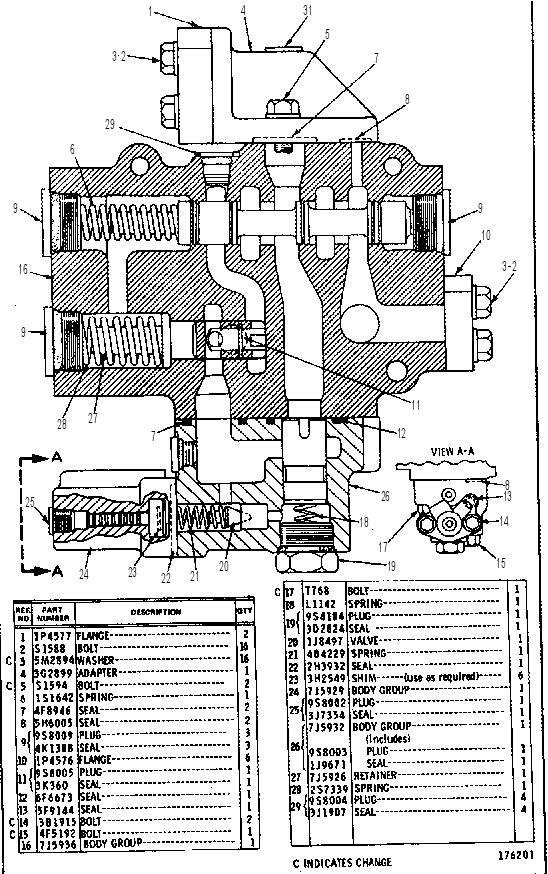 Клапан управляющий 3G6476 CAT