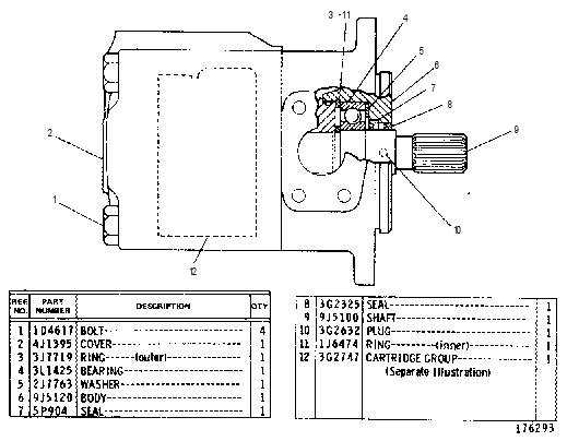 Насос пластинчатый 3G6846 CAT