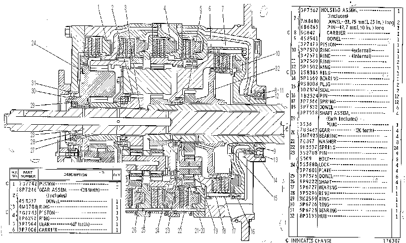 Планетарная передача 3P9243 CAT