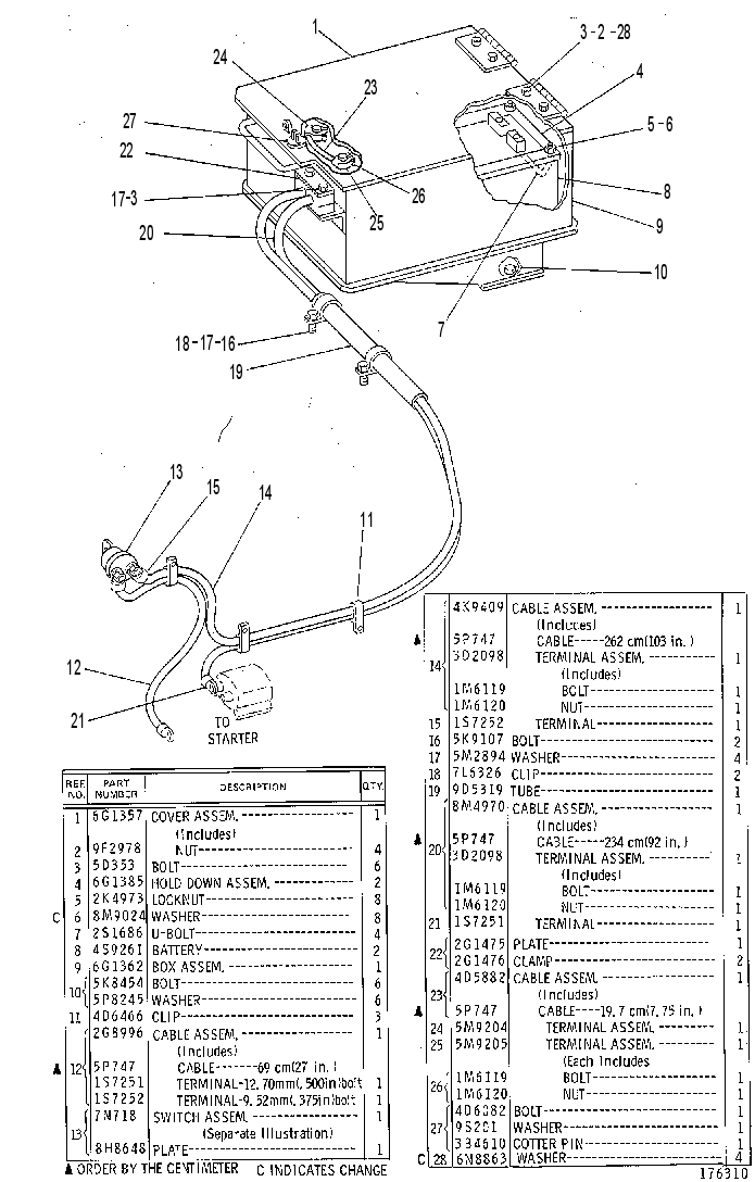 WIRING GP-SCRAPER 6G1030 CAT