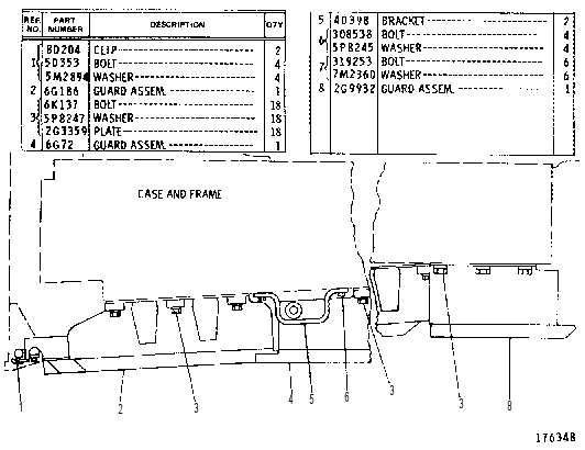 CRANKCASE GUARD GROUP 6G6640 CAT