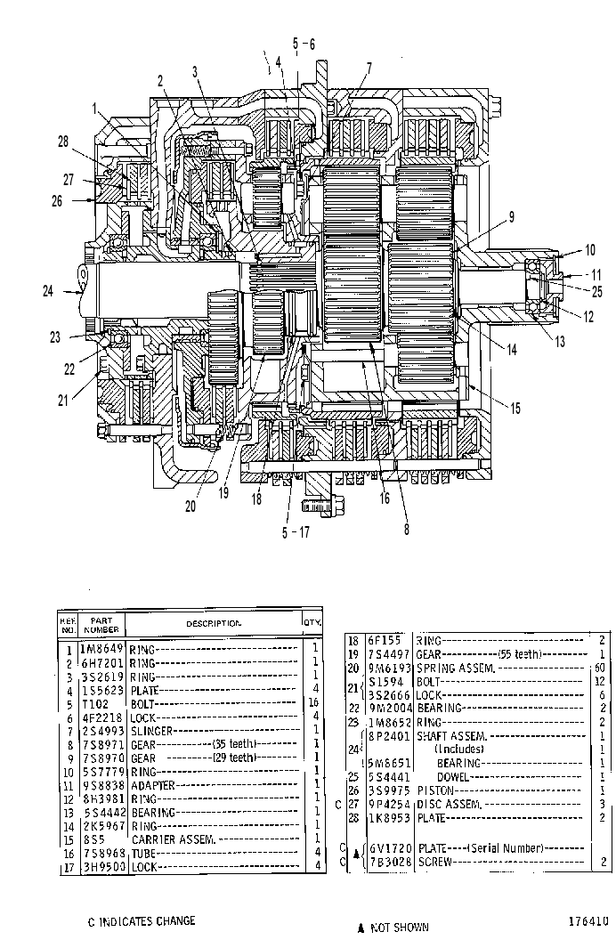 Планетарная передача 6P1321 CAT