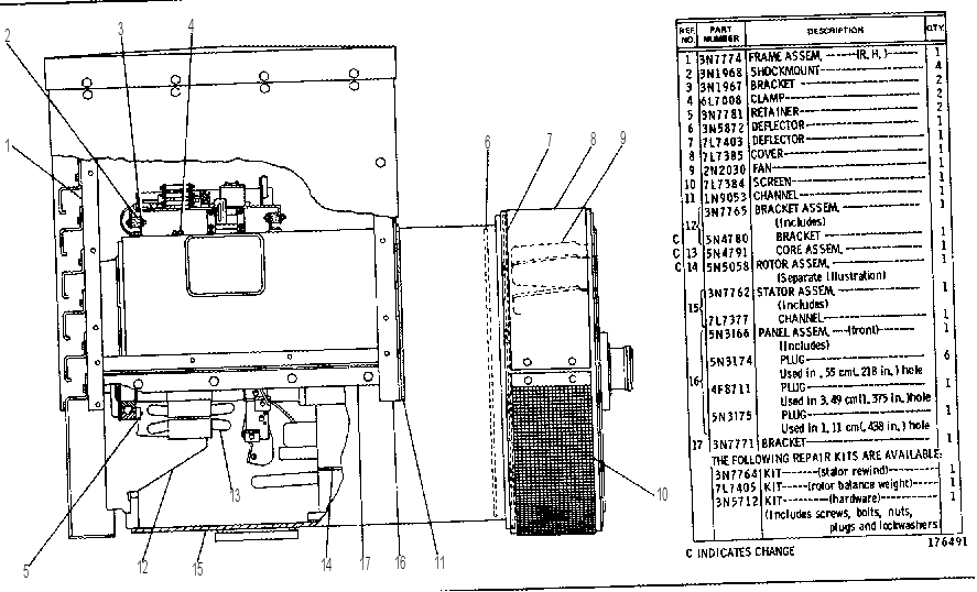 GENERATOR GROUP 5N0049 CAT