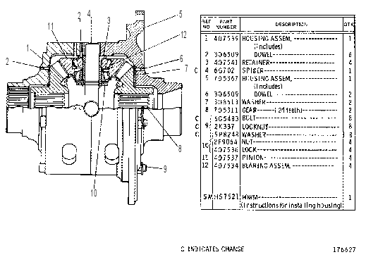 DIFFERENTIAL GROUP 2G9200 CAT
