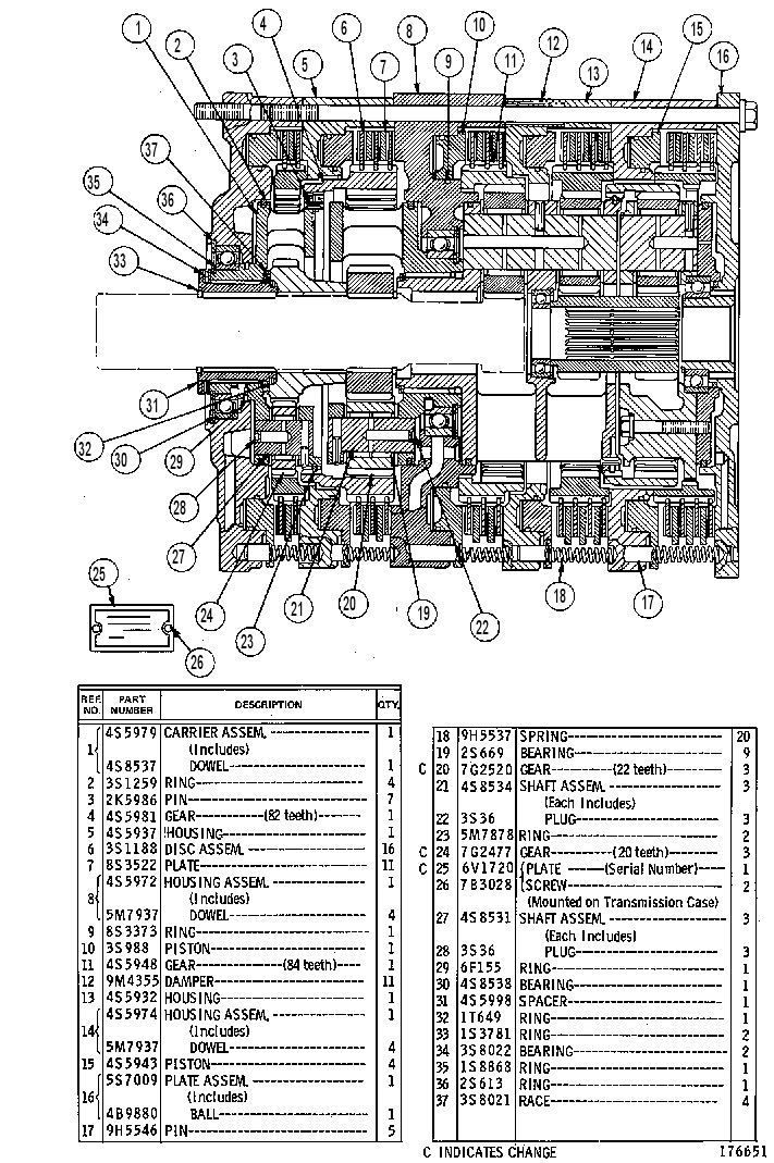 Планетарная передача 4S6000 CAT