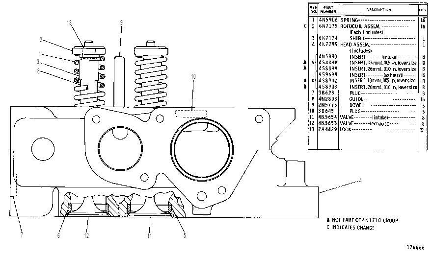 CYLINDER HEAD GROUP 4N1710 CAT