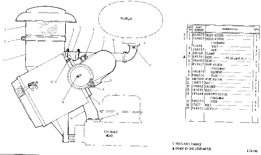 AIR CLEANER GROUP 6N5971 CAT