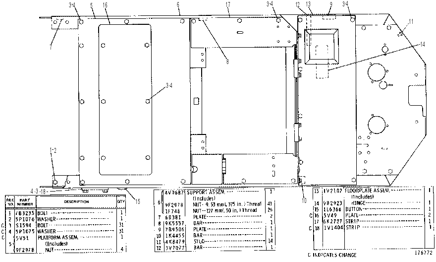 OPERATOR PLATFORM GROUP 3V3597 CAT