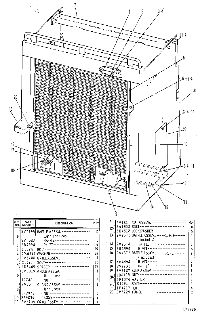 Защита радиатора 5V7637 CAT