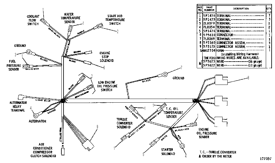Жгут проводов 7V2155 CAT