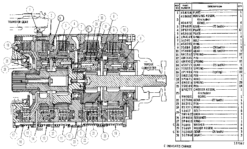 Планетарная передача 8P8277 CAT