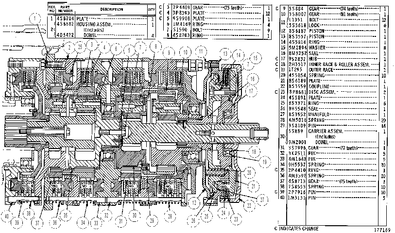 Планетарная передача 7S7008 CAT