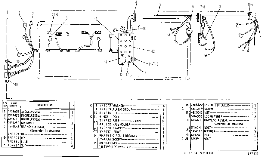 PLATFORM WIRING GROUP 4V3694 CAT