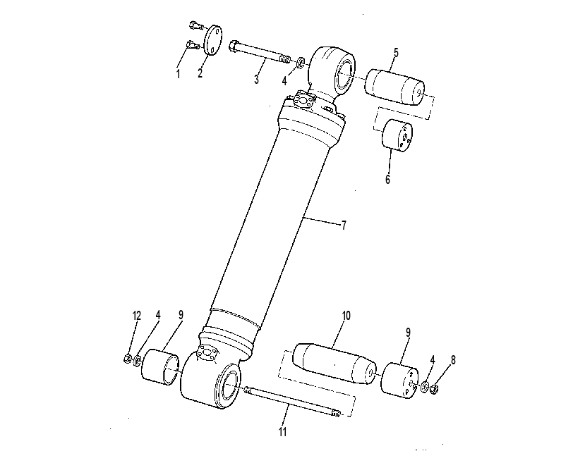 CYLINDER & MOUNTING GP-LIFT 7V0585 CAT