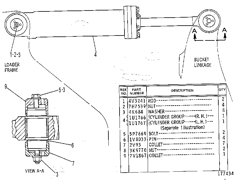 CYLINDER & MTG GP-TILT 7V0587 CAT