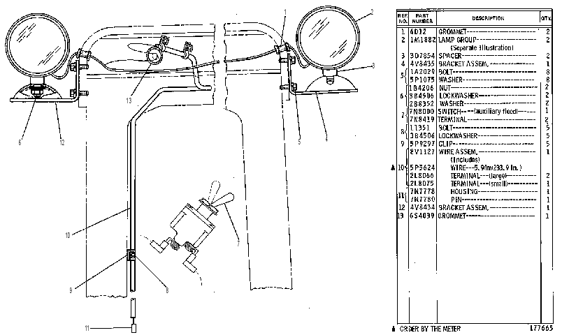 LIGHTING GP-AUXILIARY 8V2092 CAT