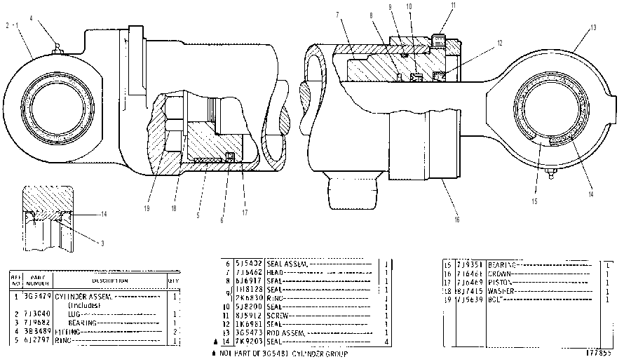 Цилиндр наклона 3G5481 CAT