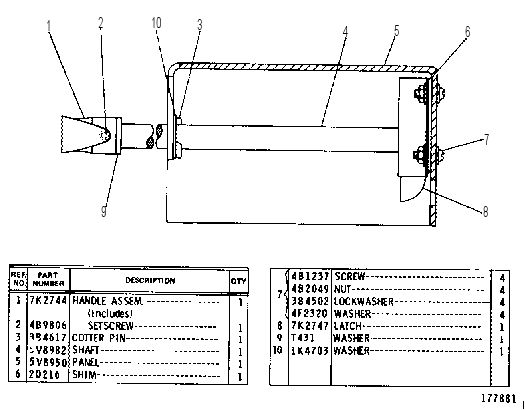 DOOR HOLD AS-RH 5V8985 CAT