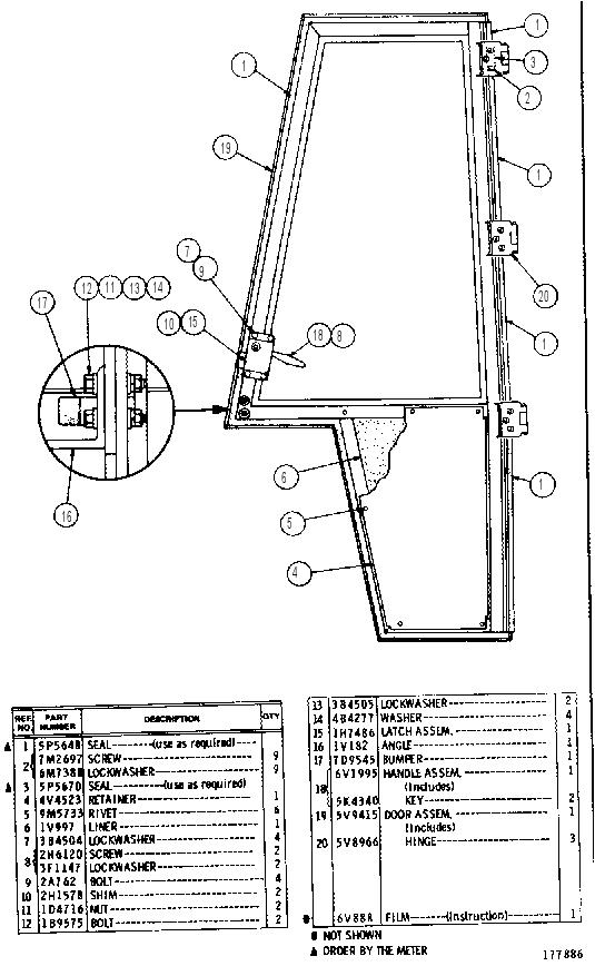 DOOR GROUP--R.H. 5V9413 CAT
