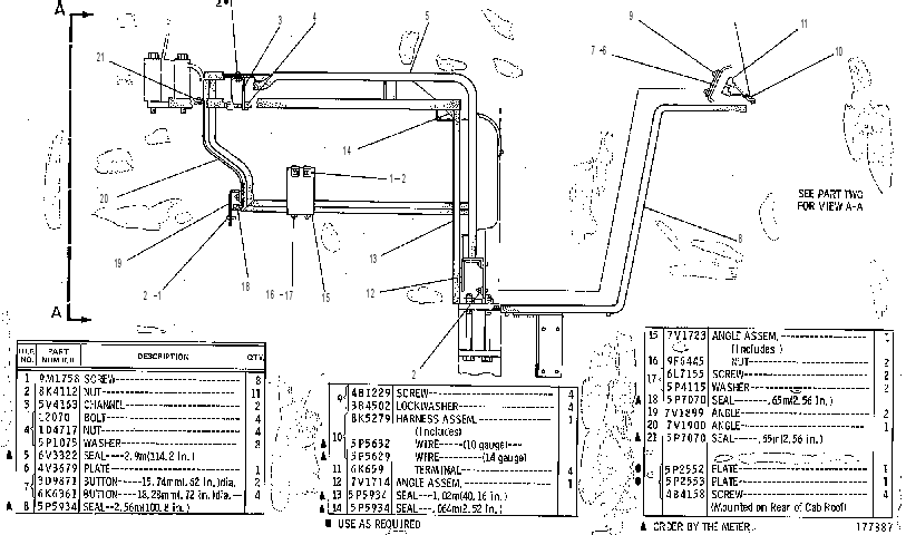 Крепление кабины 7V1654 CAT