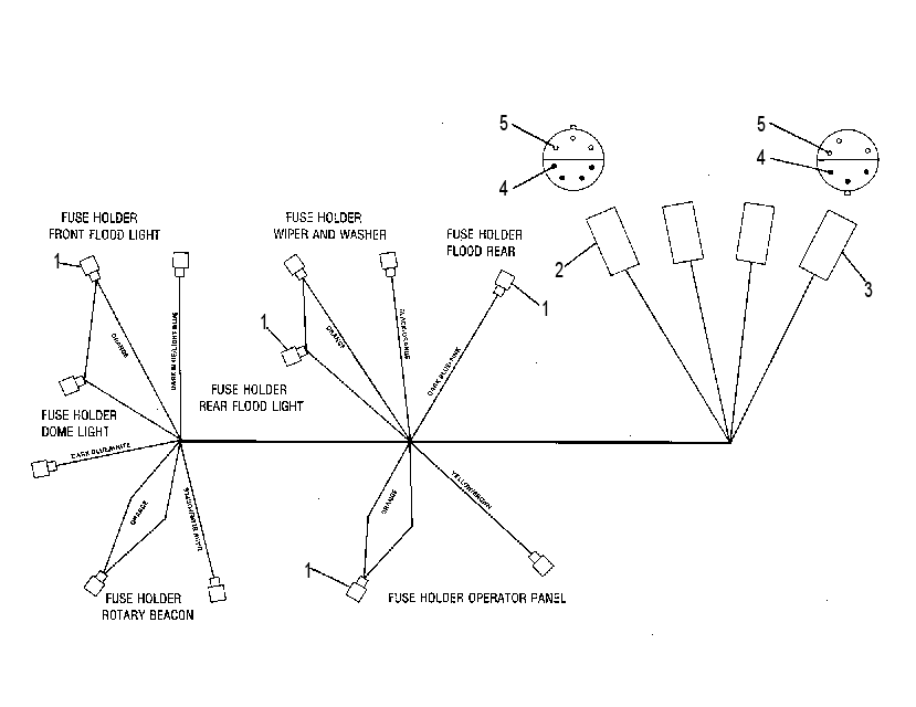 PLATFORM HARNESS ASSEMBLY 7V3772 CAT