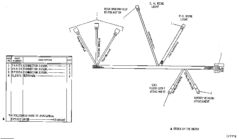 Жгут проводов 3V3598 CAT