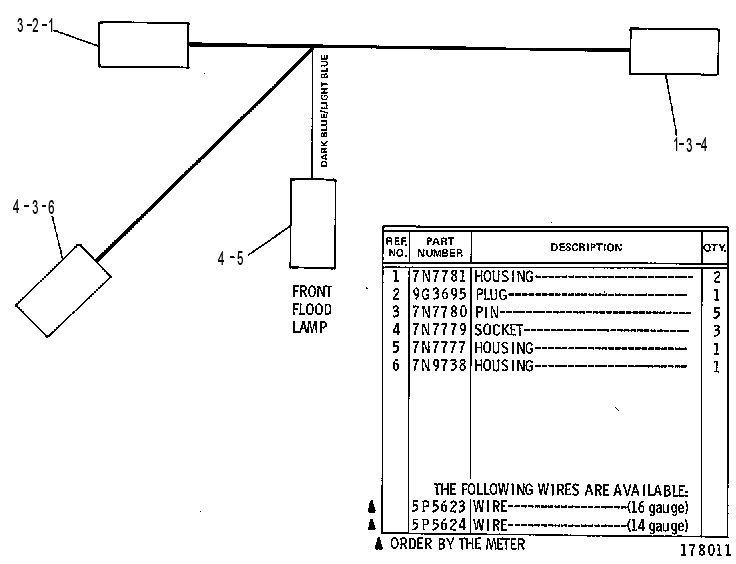 Жгут проводов 7V2961 CAT