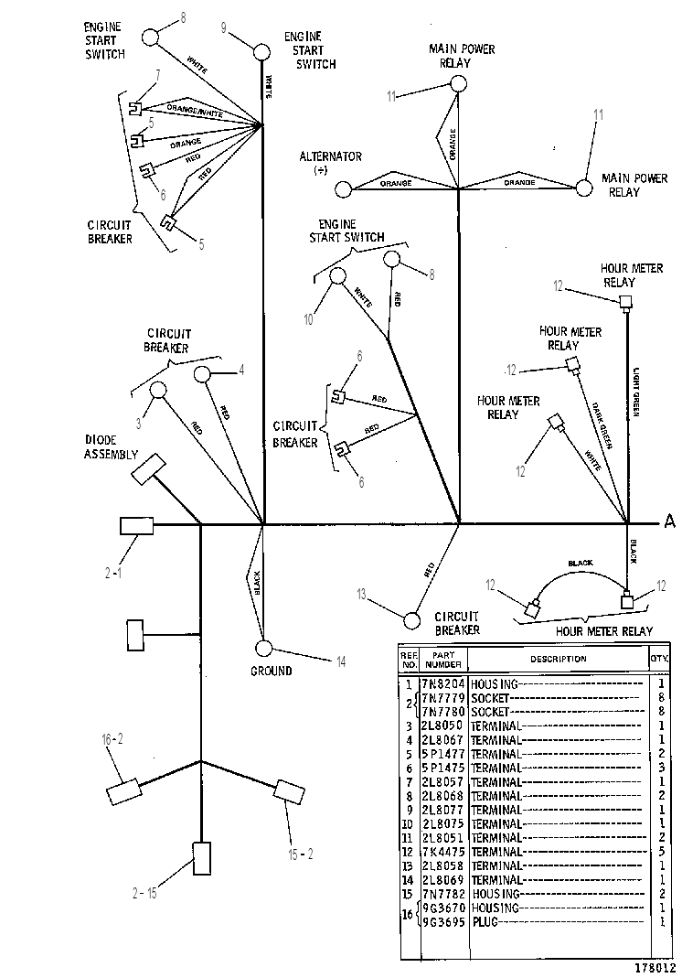 Жгут проводов 7V2979 CAT