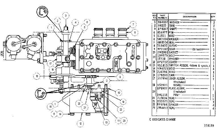 Управление гидравликой трансмиссии 7G2992 CAT
