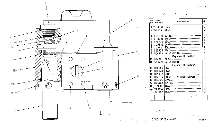 HEAD GP-PUMP CONTROL 3G6902 CAT