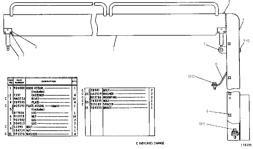 Капот 2G2710 CAT