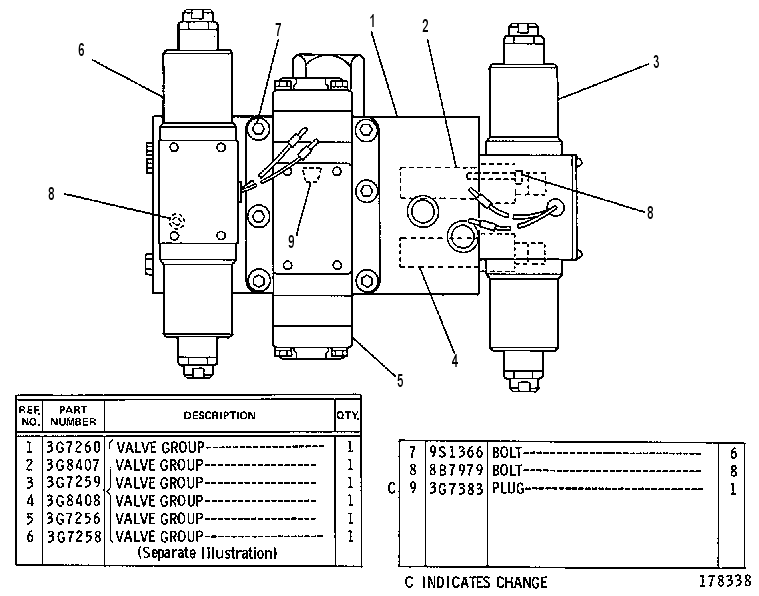 Клапан 3G7255 CAT