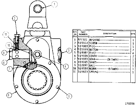 SLACK ADJUSTER GP 6G2754 CAT